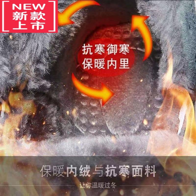 可莉允男童鞋子冬季12中大童加绒加厚运动男孩大棉鞋15岁东北儿童雪地靴图片