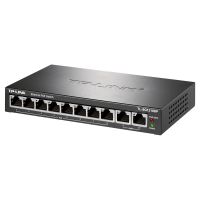 普联(TP-LINK)TL-SG1210DP 10口千兆非网管以太网PoE供电交换机8口千兆网线供电+2千兆网口