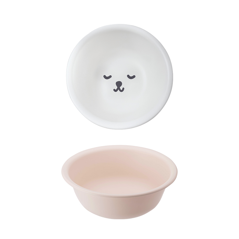 白色-直径33cm 日本霜山洗脸盆塑料磨砂卫生间洗衣盆宿舍家用洗菜盆加厚洗脚盆