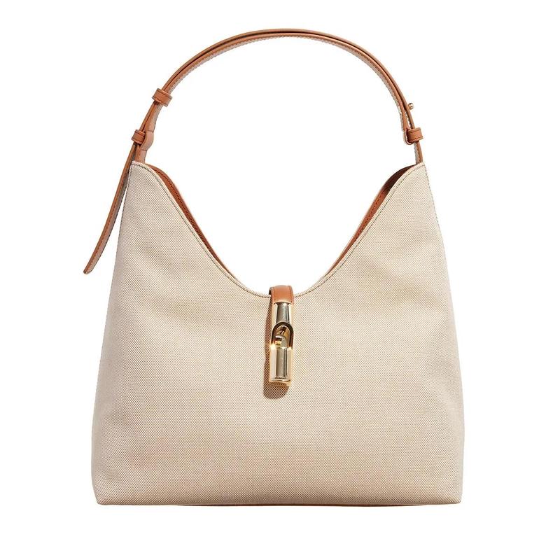 FURLAFurlaGocciaM单肩包女轻便休闲百搭手提斜挎包自然棕拼砖红高清大图