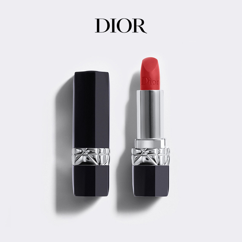 [国内专柜版]迪奥(Dior)全新烈艳蓝金唇膏3.5g 口红 080# 缎光珊瑚红