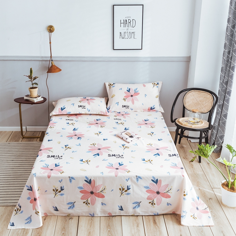 北叙beixu家纺全棉床单单件纯棉学生宿舍单人简约风双人18米床棉布