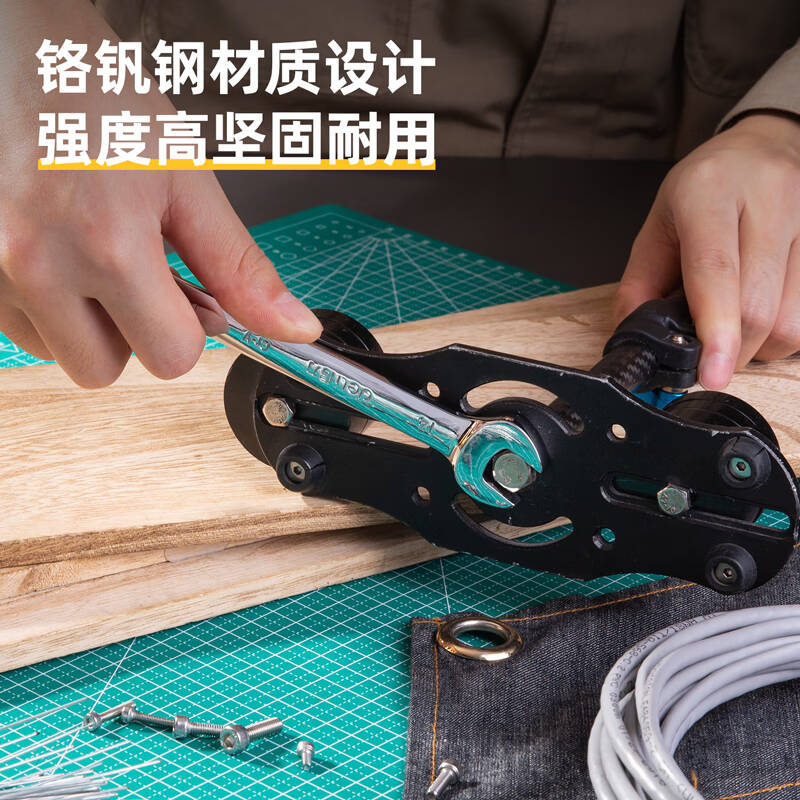 得力工具 DL34214 镜面活头两用棘轮快扳(银) 14mm(单位:把)高清大图