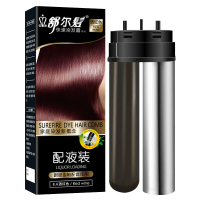 舒尔发快速染发霜补充液泡泡型染发梳配液装100ml 8.6酒红色