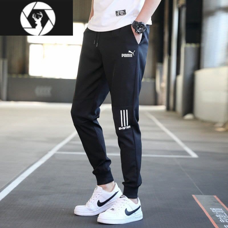 HongZun[]冰丝运动裤男士夏季薄款跑步速干男裤健身束脚宽松休闲裤图片
