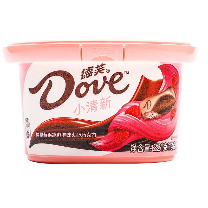 德芙冰淇淋系列仲夏树莓碗装221g
