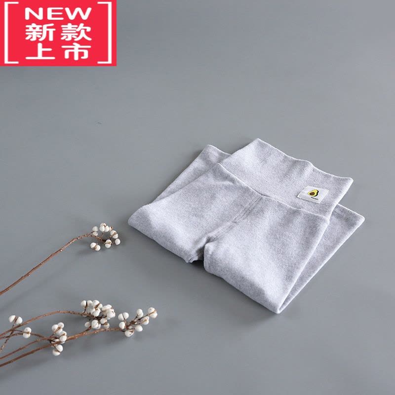 可莉允新款宝宝高腰护肚脐家居裤 男女儿童弹力秋冬打底裤保暖秋裤保暖裤图片