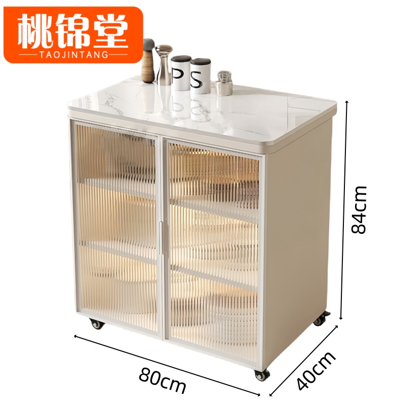 桃锦堂玻璃 餐边柜高清大图