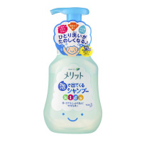 [婴幼儿温和洗发水]原装进口日本KAO/花王妙而舒Merit儿童洗发水新生儿弱酸性无硅油泡沫洗发水300ml