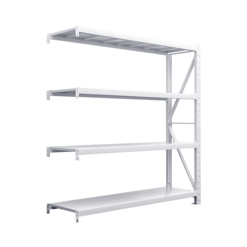 铭威盾仓库仓储货架四层金属五金货架家用中型重型置物架展示架子200KG 150*40*200*4层白色高清大图