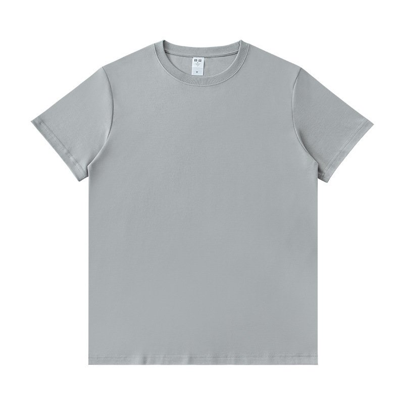 苏宁极物联名短袖男女230g双面布t恤纯棉男装夏季半袖纯色重磅精梳棉