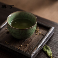 鼎亨 传世哥窑主人杯 金丝铁线纯手工功夫茶具茶盏仿宋品茗杯单杯