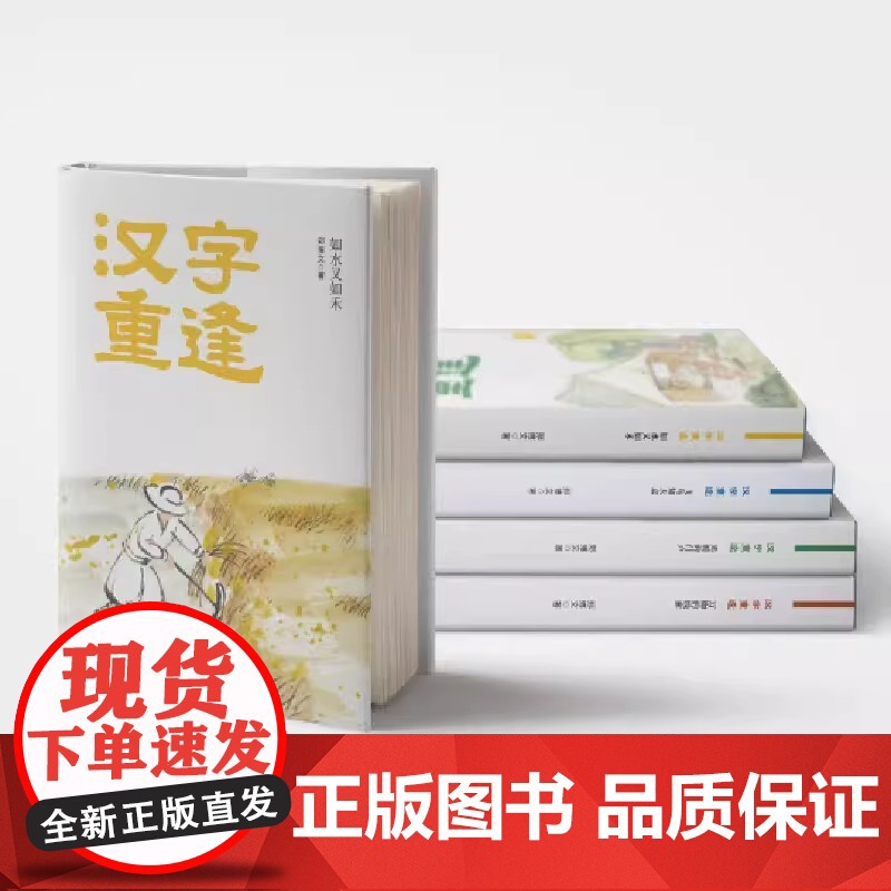 汉字重逢 全四册 7-14岁 郑博文 中国传统文化汉字的故事起源甲骨文演变过程三四五六年级小学生课外阅读书高清大图