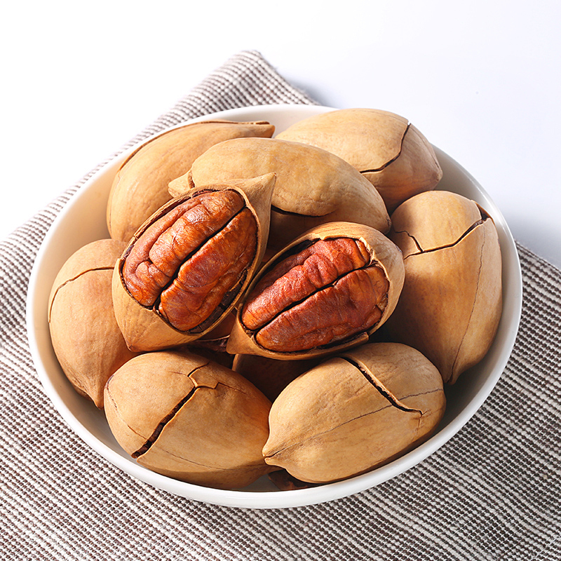 百草味 碧根果 100g/袋*3 坚果炒货每日坚果干果休闲零食奶油味碧根果