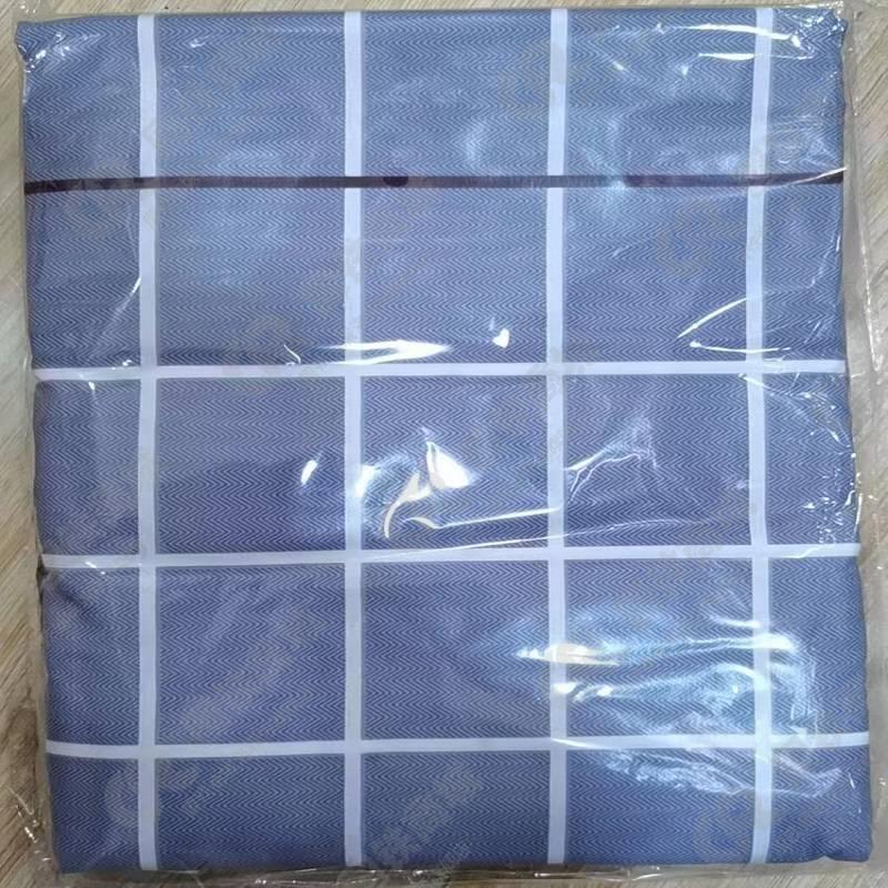 洛菲源 床上用品四件套(灰格)床单160*230 被套160*230 枕套50*80*2条 套高清大图