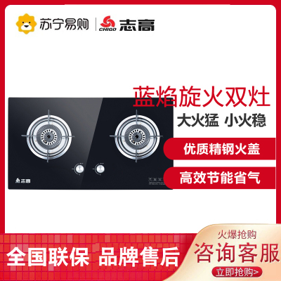 志高(CHIGO)F210D升级款 双灶眼燃气灶具（天然气）