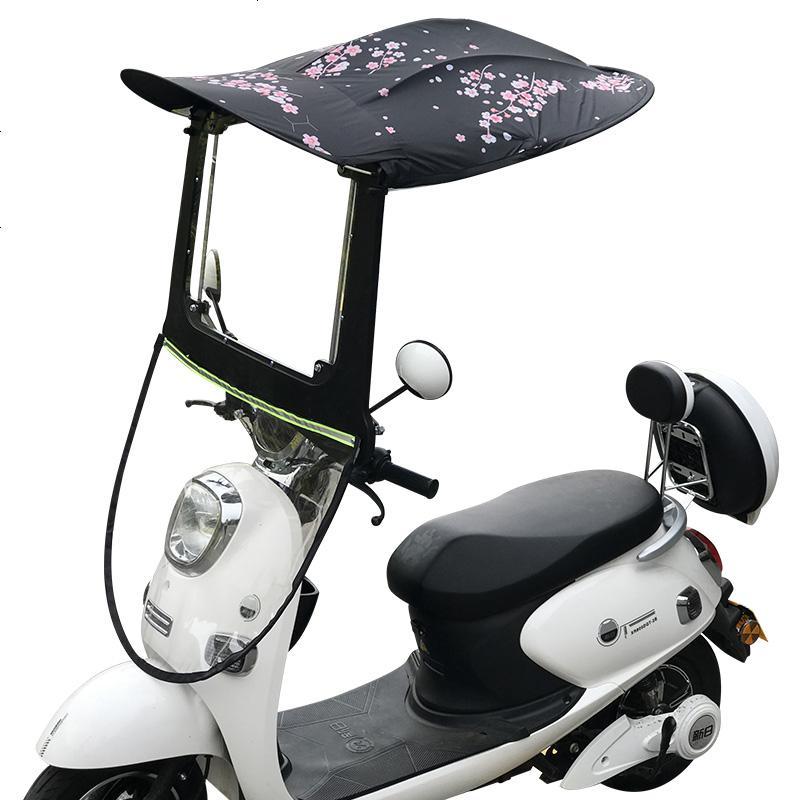 雅迪爱玛绿源新日车型通用电动车挡雨棚电瓶摩托车防晒遮阳伞蓬挡风罩