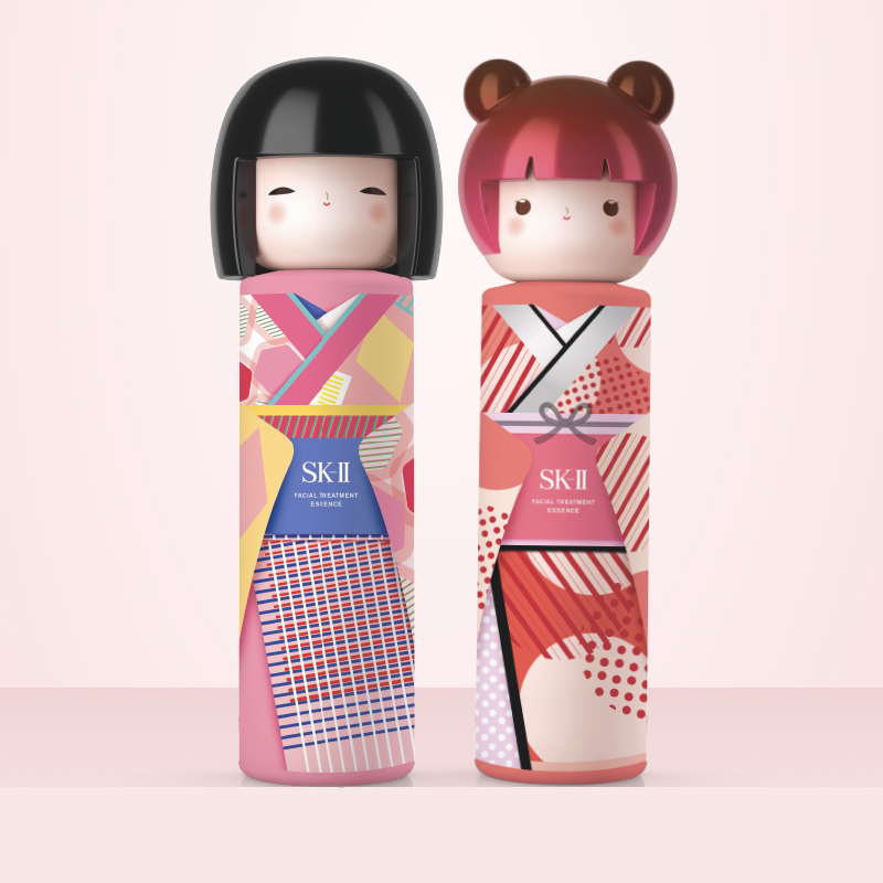 [国内专柜版]SK-II 护肤精华露 230ml 春日娃娃限定版(红) 万千挚爱神仙水 舒缓修护平衡水油细腻毛孔