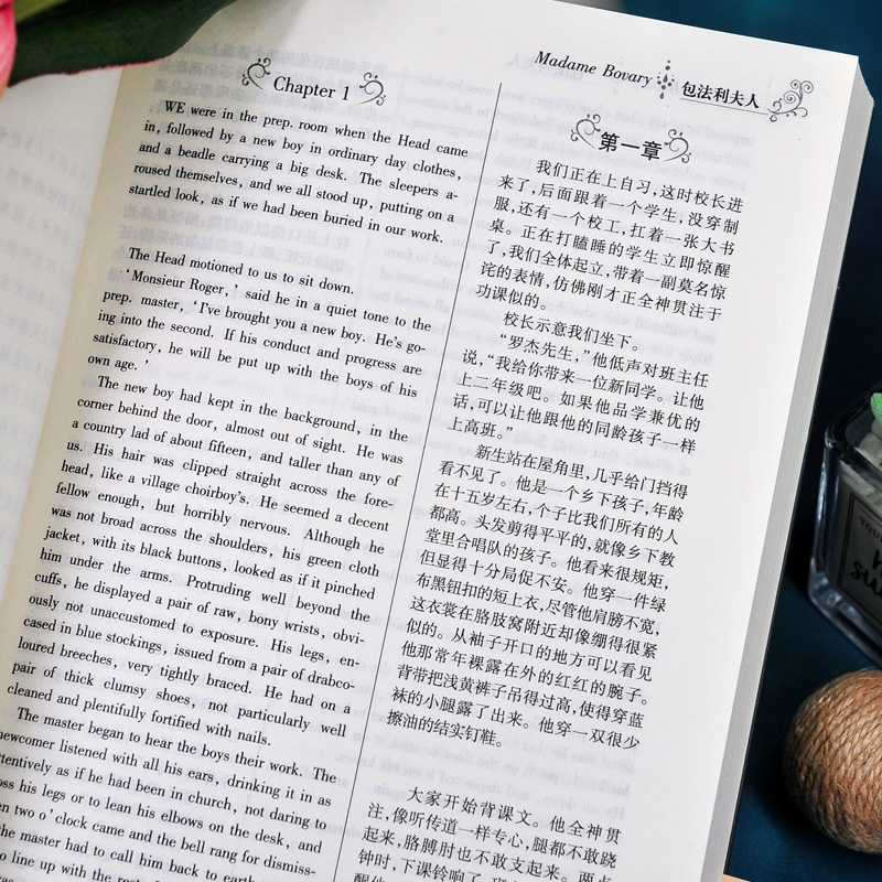 [正版]中英双语包法利夫人 英汉对照图书 英文原版+中文版中英文双语世界名著小说 中英对照版书籍文学爱好者看英语原著读高清大图