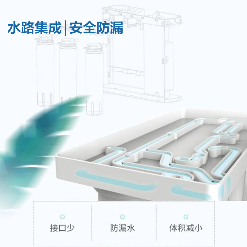 Haier/海尔净水器 家用 直饮厨房 RO反渗透 400G大通量 自来水 净水机无桶 无桶除水垢 雪魔方 4H66