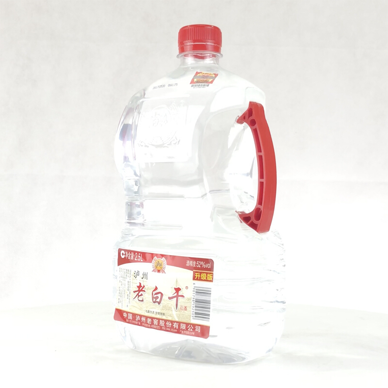 四川泸州老白干桶装2.5升 52度白酒 整箱6瓶装