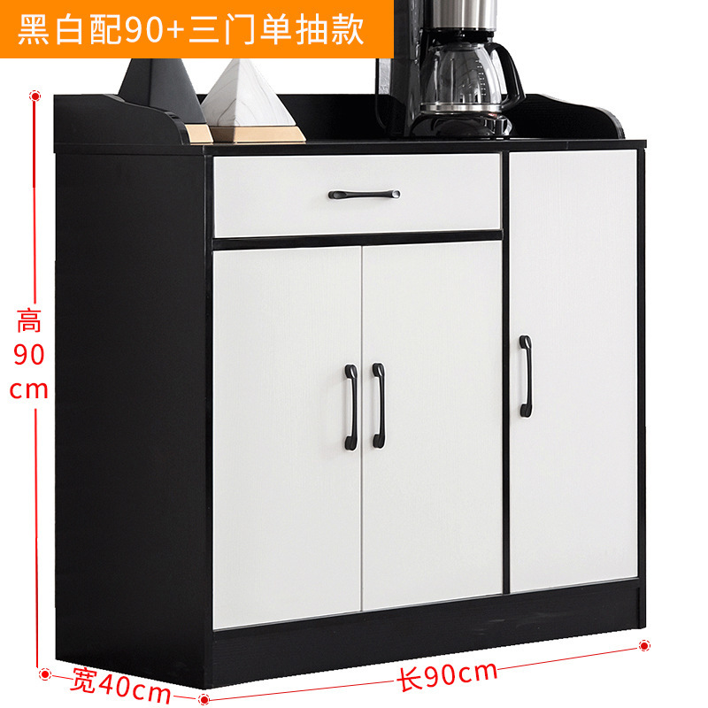 攸形茶水柜三门90*40*90cm台高清大图