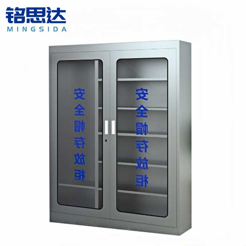 铭思达不锈钢安全帽柜18顶台高清大图