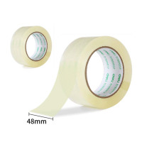 得力 30913 透明胶带大号宽胶带大卷封箱胶带宽4.8cm胶带封箱带 48mm*100y*45um
