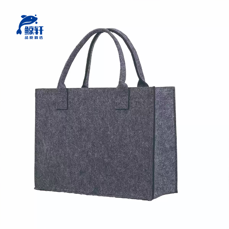 鲸轩 B110 40*30*15cm 毛毡 文件袋(计价单位:个)深灰色高清大图