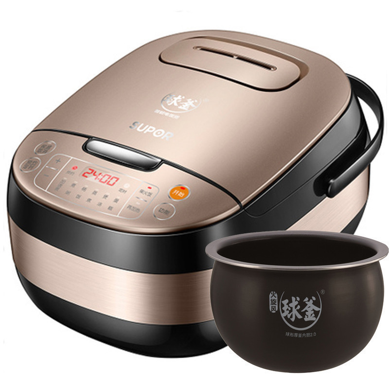苏泊尔(SUPOR) 电饭煲CFXB40FC56-75 球釜内胆 微压烹饪 预约定时 电饭锅 再加热 4L 触控