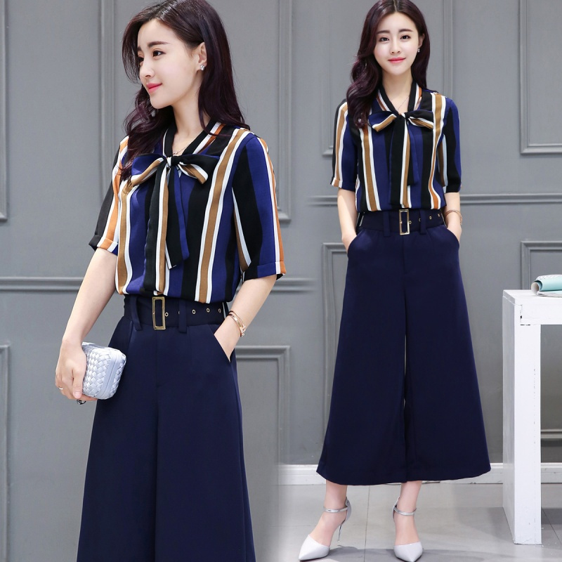 女士秋装新品时装时髦衣服显瘦两件套女神范裤子搭配省心套装女装