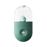 闪电客网红车载手持两用USB充电萌宠补水仪可爱卡通喷雾补水汽车加湿器