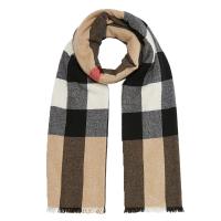 【直营】Burberry 博柏利 巴宝莉 男女通用含羊绒羊毛秋冬时尚格纹潮流舒适保暖围巾60*198cm