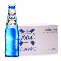 Kronenbourg1664白啤酒法国凯旋克伦堡精酿小麦白啤218ml*24瓶整箱装