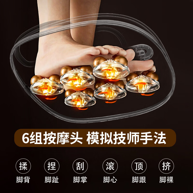 和正 足疗机脚部按摩器 气囊捏按揉压足底脚底热敷家用按摩仪暖脚 送女友生日礼物节日礼品送老人送爸妈HZ-IFT-3高清大图