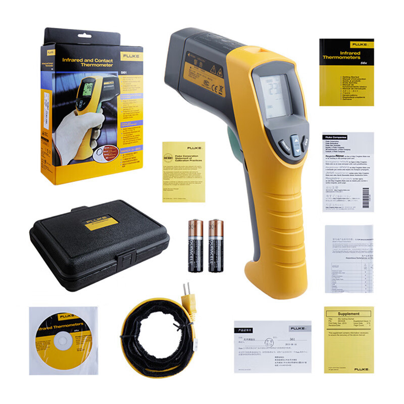福禄克(FLUKE)F561手持接触/非接触二合一工业红外线测温仪测温枪温度仪测温计-40~550℃