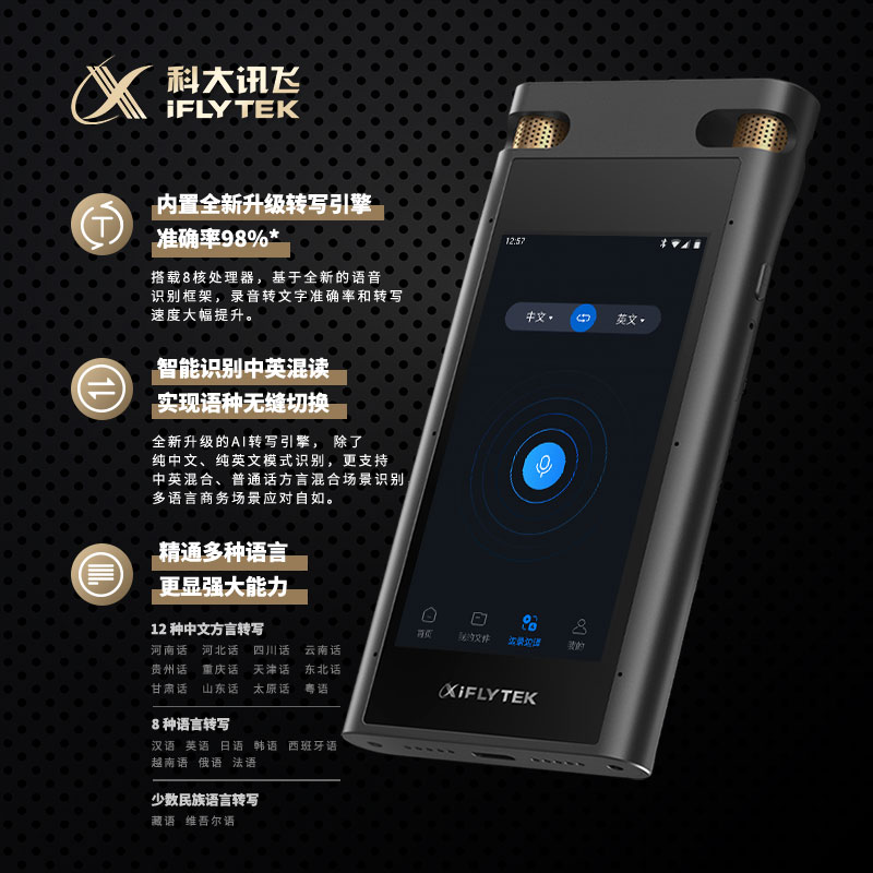 科大讯飞(iFLYTEK) 录音笔SR702 32G高清大图