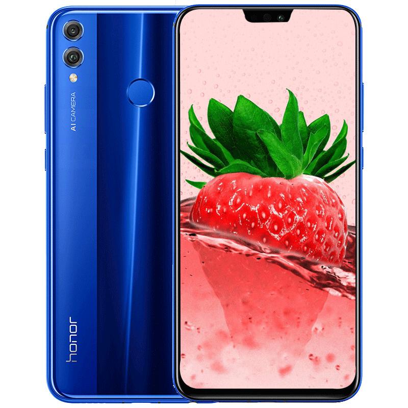 华为荣耀honor荣耀8x全网通版6gb128gb幻蓝移动联通电信4g全面屏手机