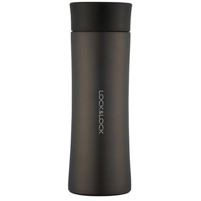 乐扣乐扣（lock&lock）LHC4028B 掌心马克杯商务杯 400ML 黑色 保温杯 杯子