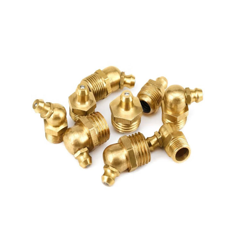 高松takama 黄铜黄油嘴45°角6mm601026 /1个高清大图
