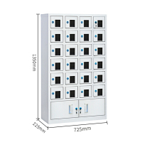 鑫虎威 办公家具手机存放柜24门对讲机管理柜手机保管箱存放箱手机保管寄存柜无外门