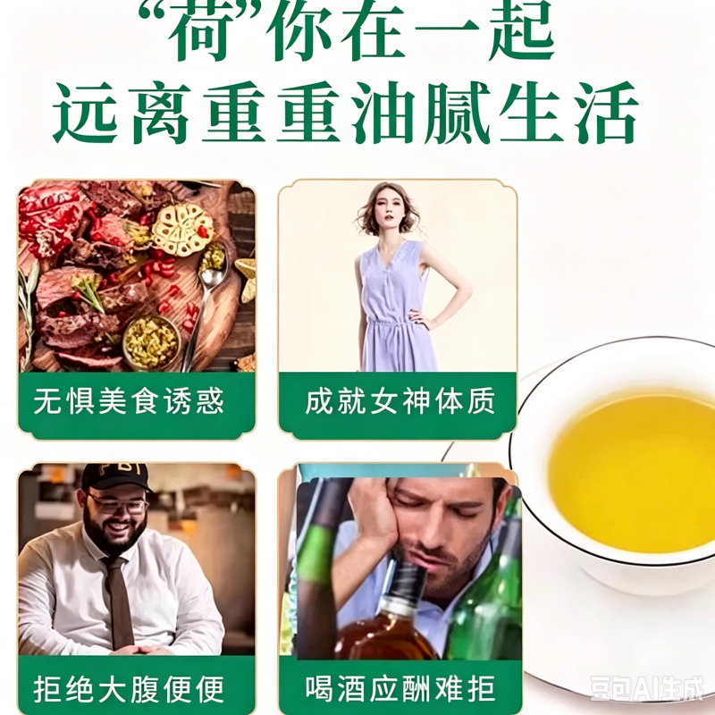 [5盒]北京同仁堂普洱荷叶减肥茶 瘦腰瘦身瘦腿胖减肥男女非左旋肉碱官方旗舰店正品高清大图