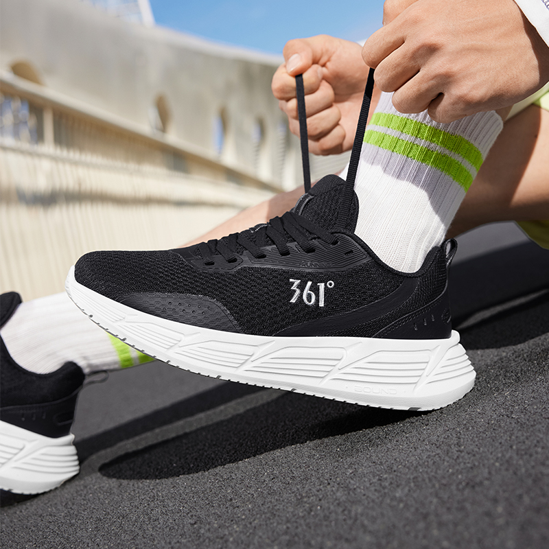361°男鞋运动鞋新款网面透气轻便跑鞋减震跑步鞋舒适网鞋高清大图