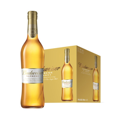 Budweiser/百威金尊啤酒500ml*12瓶整箱装