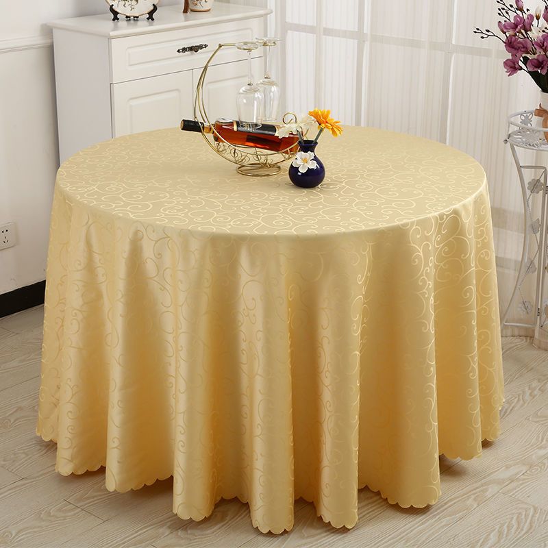 酒店桌布圆形方形大圆桌桌布餐厅饭店家用婚庆餐桌布台布会议桌布