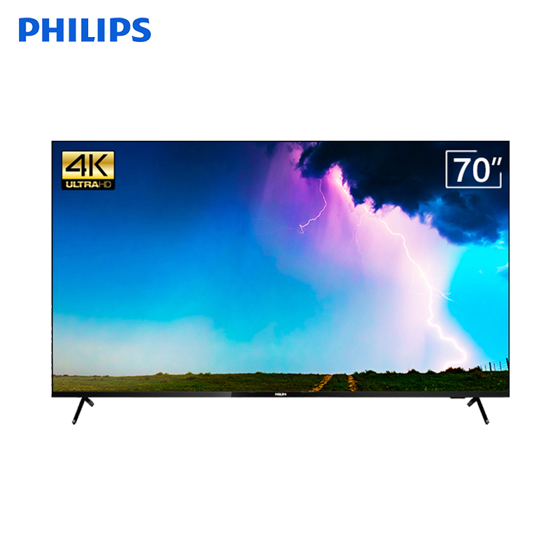 飞利浦(PHILIPS)70英寸 护眼防蓝光全面屏电视机 4K超高清智能网络语音液晶电视 70PUF7355/T3