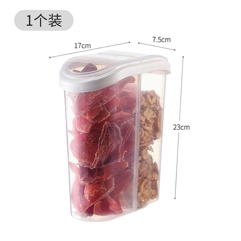 家柏饰(CORATED)五谷杂粮面条储物罐塑料食品透明密封罐冰箱保鲜大容量家用收纳盒高清大图
