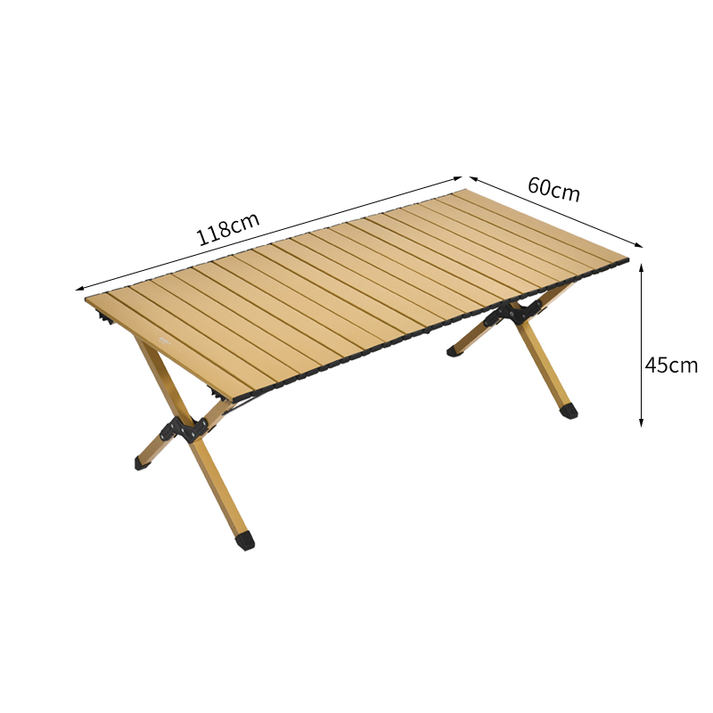 户外蛋卷桌便携式折叠桌野餐桌 118*60*45cm高清大图