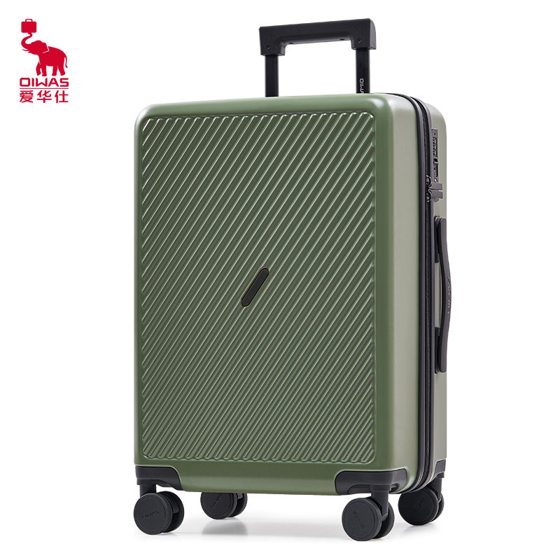ZF-爱华仕 OCX6708-20 磨砂斜杠行李箱 大容量旅行登机箱男女密码拉杆箱 36*23*50cm(单位:个)绿色