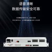博扬 综合业务电话光端机 8路电话+8路磁石+4路百兆以太网隔离 单纤40km 机架式 1对价BY-8P-8H4EV